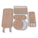 8 Piece Organic Cotton Castor Oil Wraps Pack