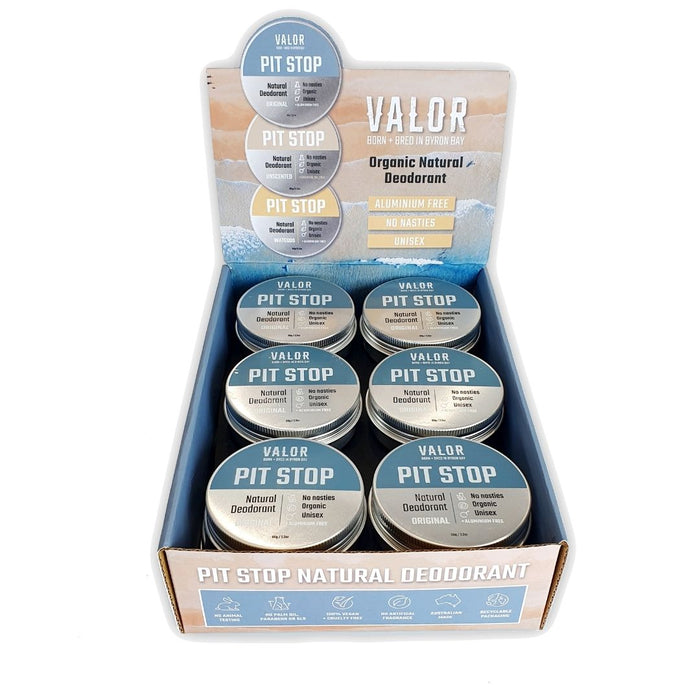 Pit Stop Deodorant Counter Top Box of 12 + Tester ORIGINAL