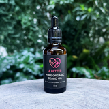 Pure Organic Beard Oil 50 mL - Amber Glass Bottle