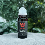Pure Organic Beard Oil 50 mL - Roll-On - For Short Beards or Stubble