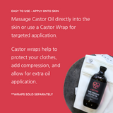 Pure Organic Castor Oil 500 mL - Amber Glass Bottle