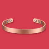 Pure Copper Magnetic Therapy Bracelet - Plain Brushed Design