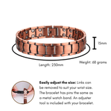 Pure Copper Magnetic Therapy Bracelet - Link Design