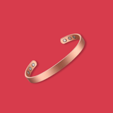 Pure Copper Magnetic Therapy Bracelet - Plain Brushed Design Small