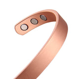Pure Copper Magnetic Therapy Bracelet - Plain Brushed Design