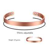Pure Copper Magnetic Therapy Bracelet - Plain Brushed Design