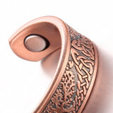 Pure Copper Magnetic Therapy Ring - Tree of Life Design