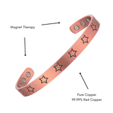Pure Copper Magnetic Therapy Bracelet - Stars Design