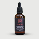 Pure Organic Rosehip Oil 50 mL - Amber Glass Bottle